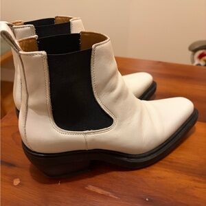Women's White Ankle Boots
